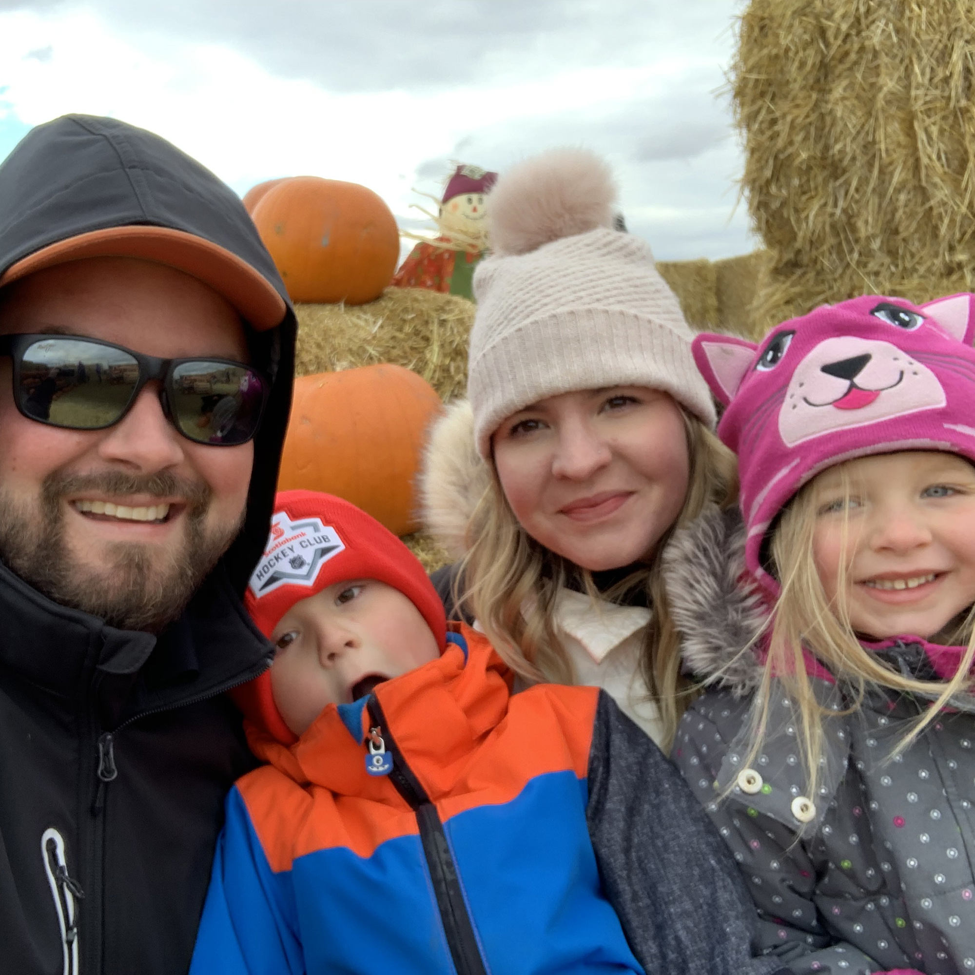 The Goldings at a Pumpkin Patch