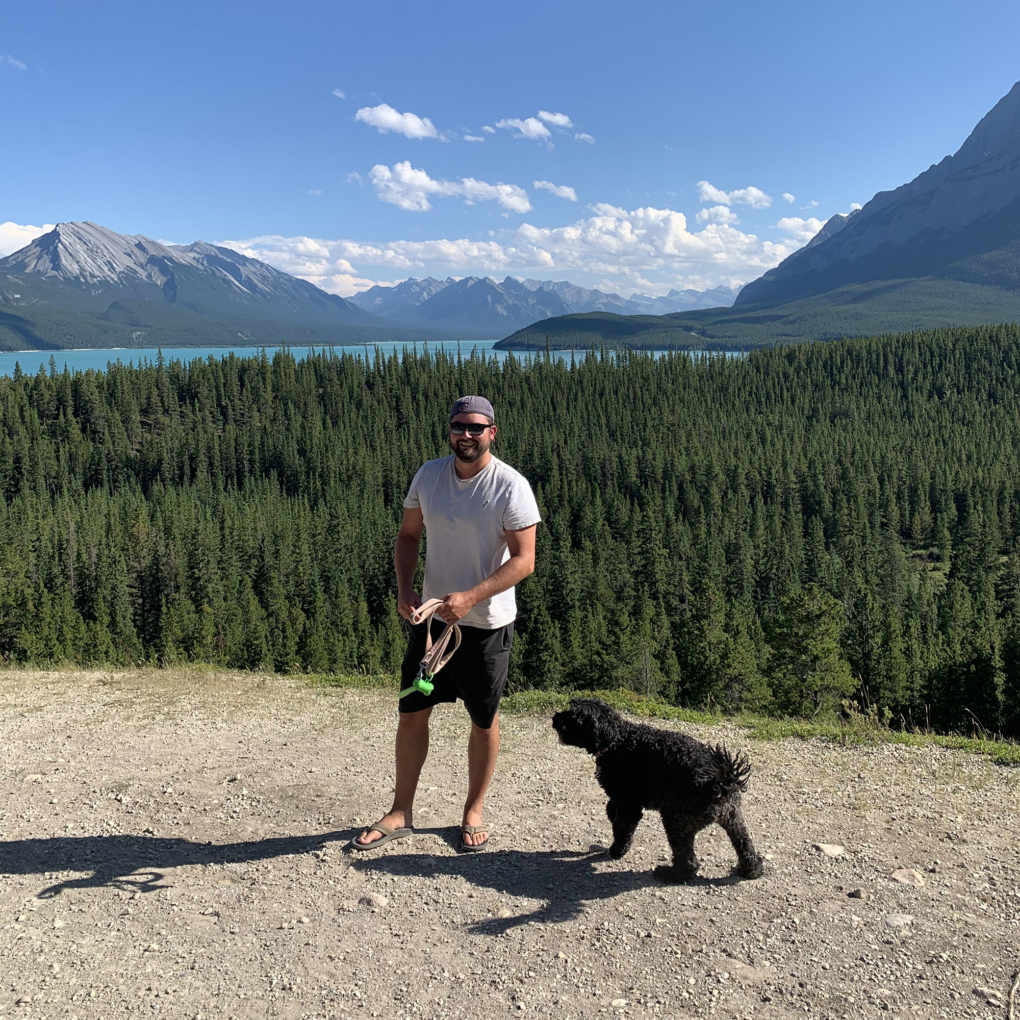 Trev at Abraham Lake