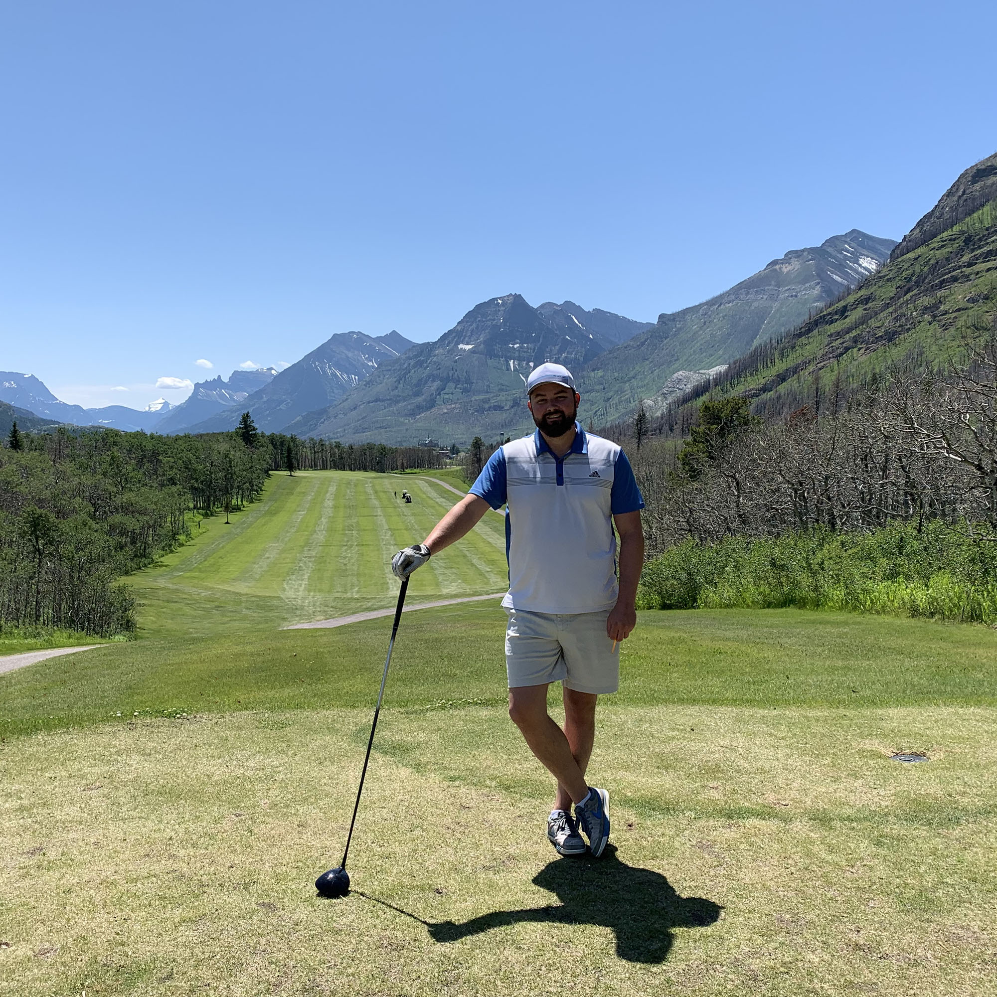 Trev golfing at Kananaskis