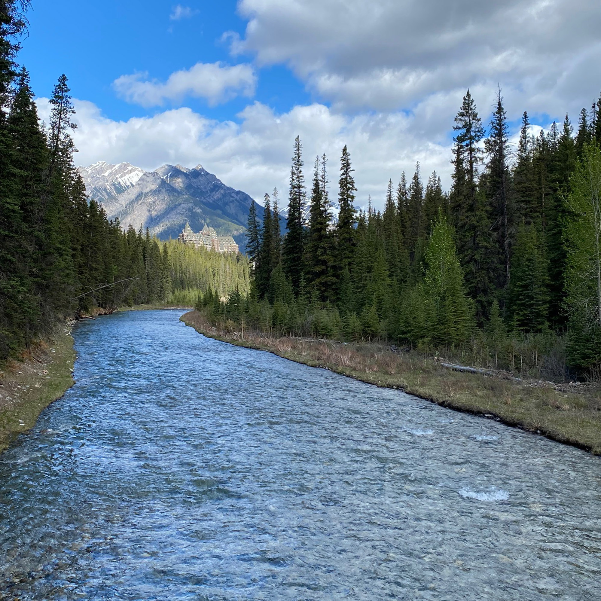 A river in the Rockies near Banff